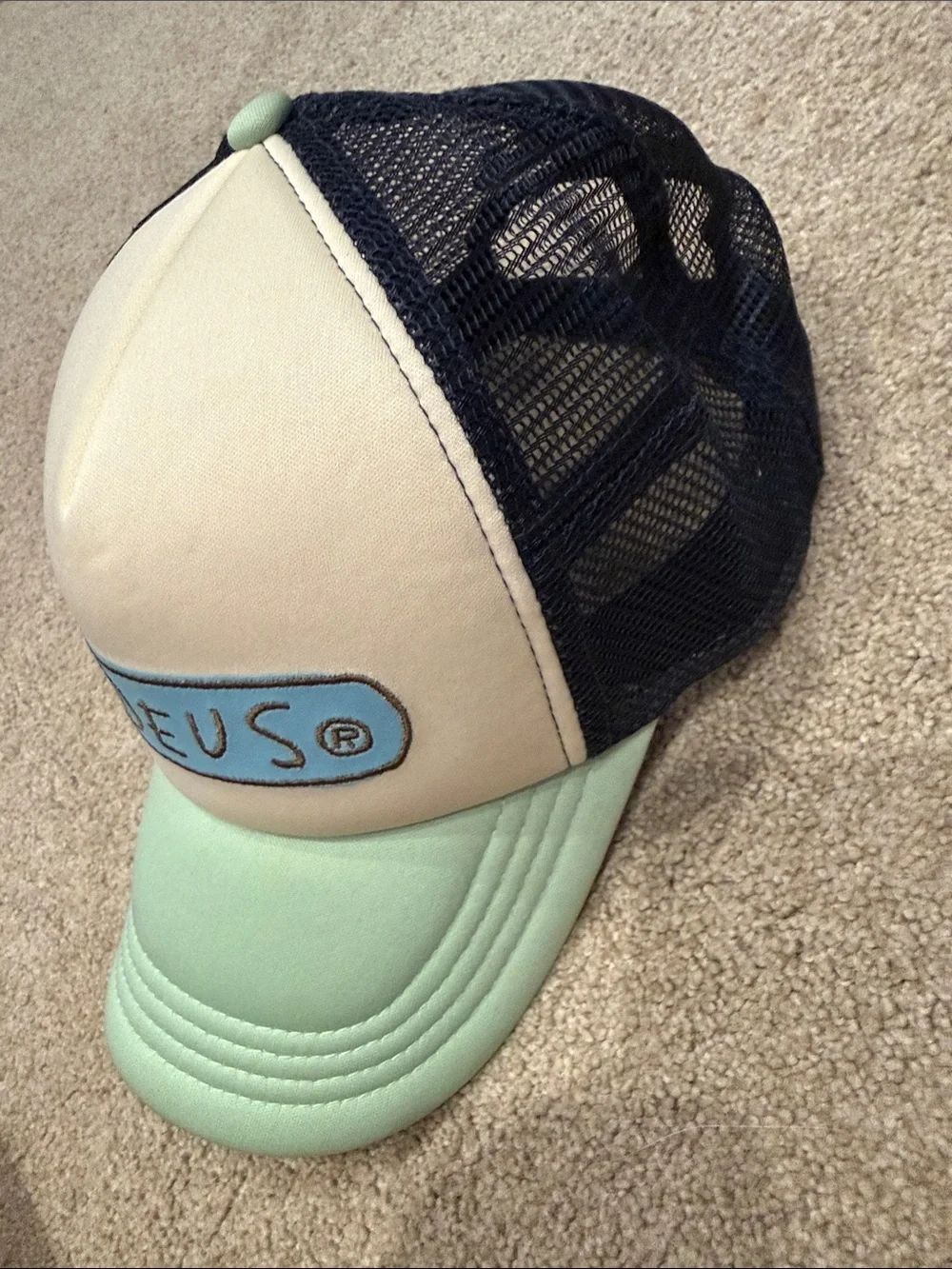 Deus Ex Machina Mint Navy Trucker Cap Hat